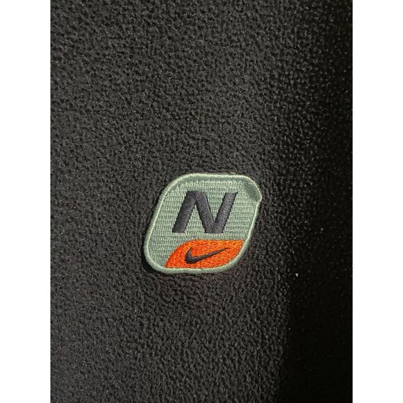 Nike Vintage 90s Navy Fleece Polyester Sporty Trim Pullover Sweatshirt Mens XXL - Picture 2 of 8